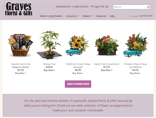 Tablet Screenshot of gravesflorist.com